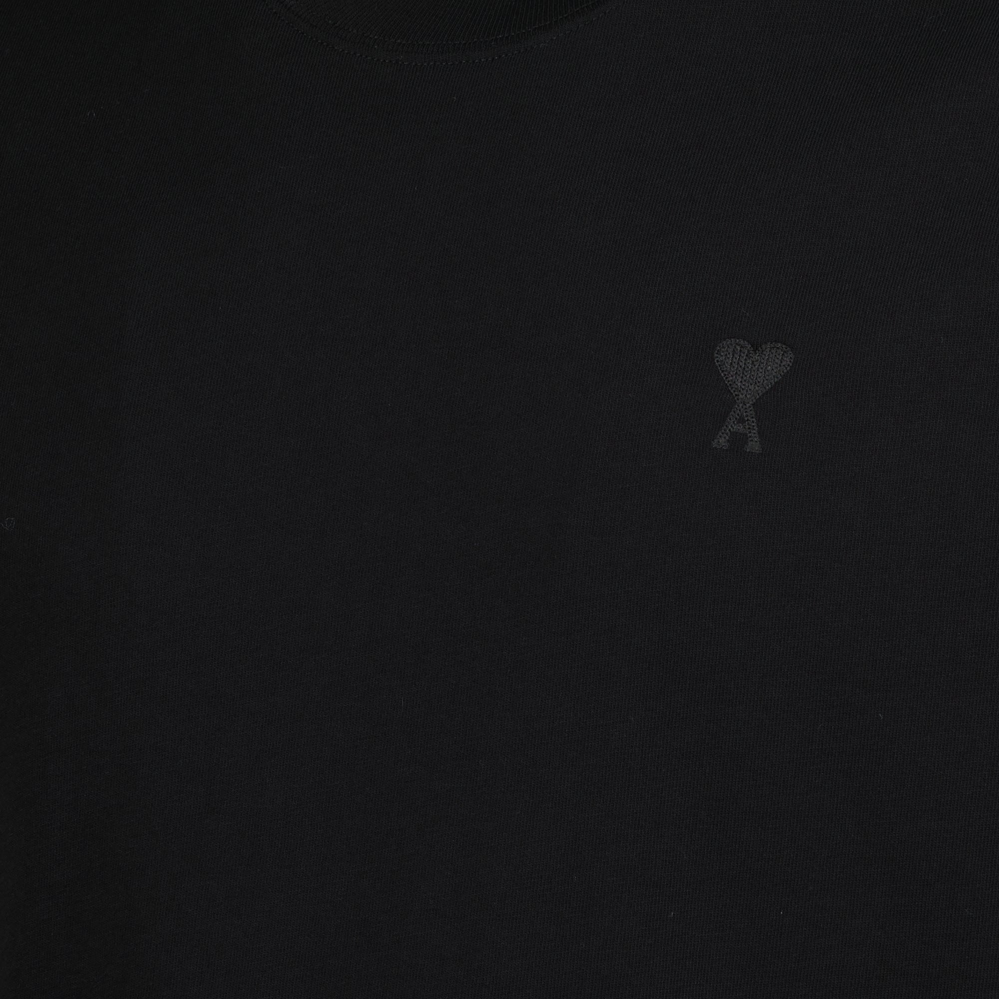 Camisetas Camiseta Ami de coeur Ami PARIS Negro Unisexo