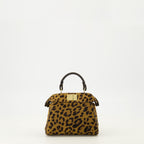 Image de l'article Sac Peekabbo nano léopard de la marque Fendi pour Femme - Saison Automne-Hiver 2025 - Vue de Face