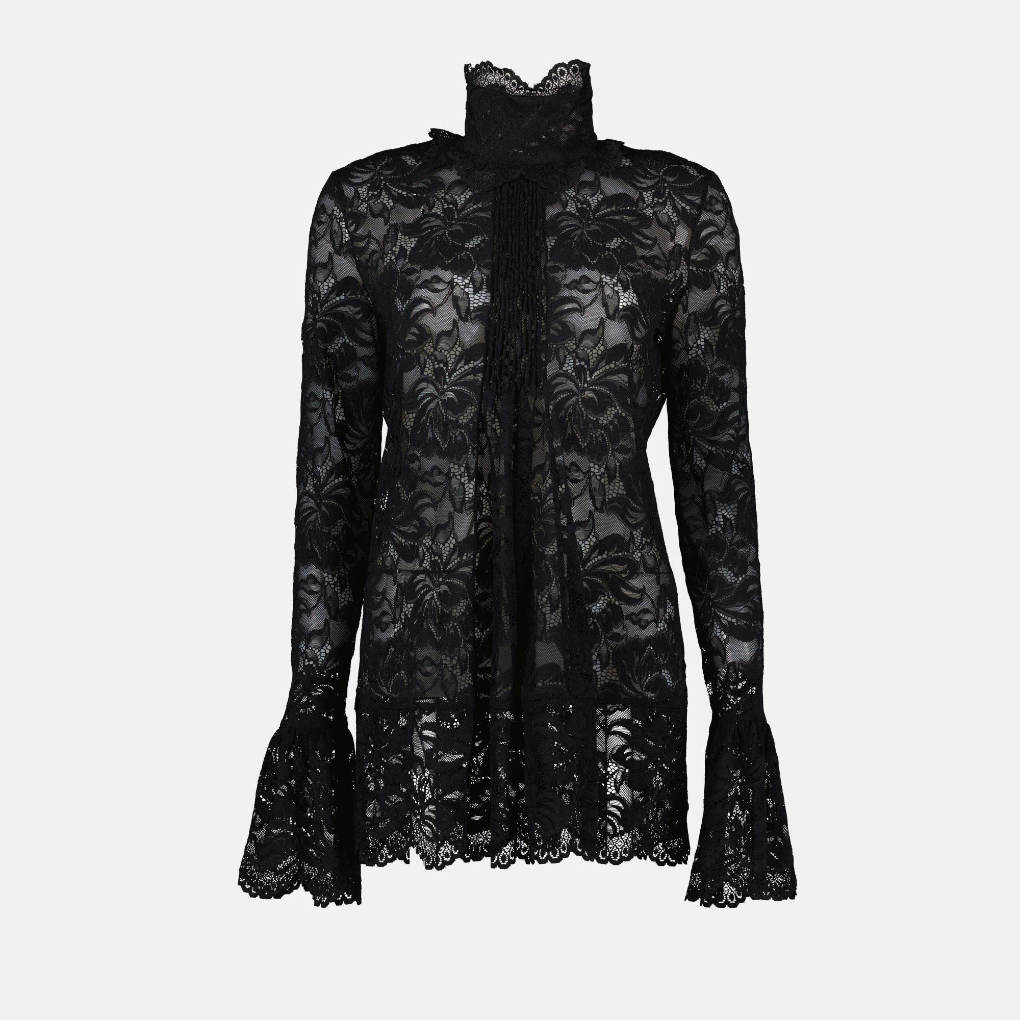 Tops Blouse en dentelle Rabanne Negro Femme