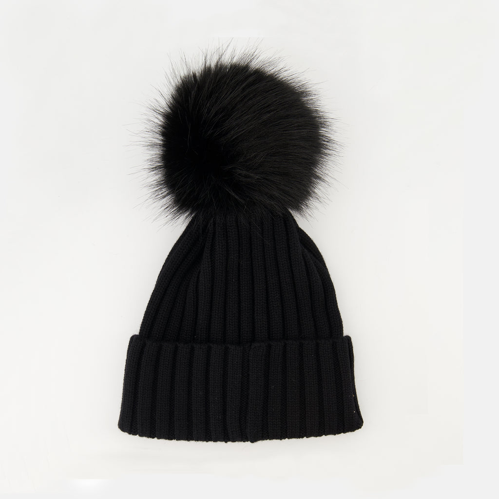 Imagem do artigo Gorro de lã com pompom da marca Moncler para Mulheres - Temporada Outono-Inverno 2025 - Vista Traseira