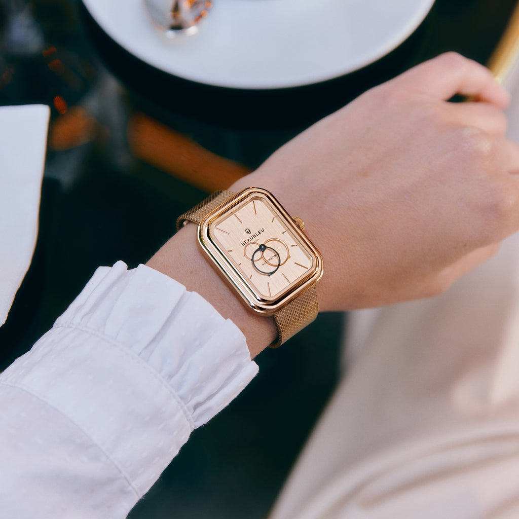 Bijoux Reloj de Pulsera Ecce Figura Sienna Acero Rosa Dorado Beaubleu Doré Unisexe