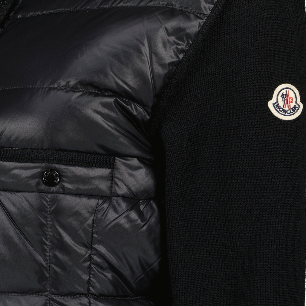 Image de l'article Cardigan bi-matière de la marque Moncler pour Femme - Saison Automne-Hiver 2025 - Vue détaillée_3