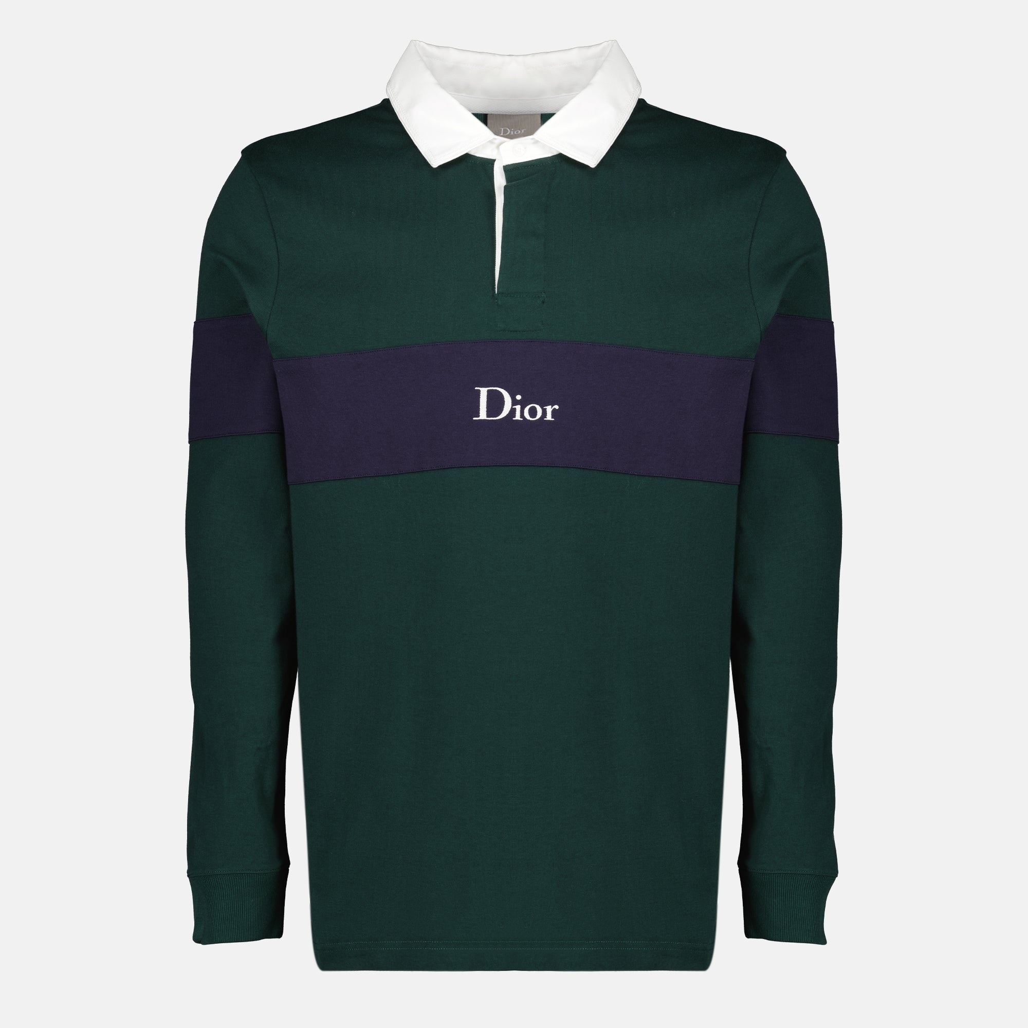 Polos Polo Verde a Maniche Lunghe Dior Vert Homme