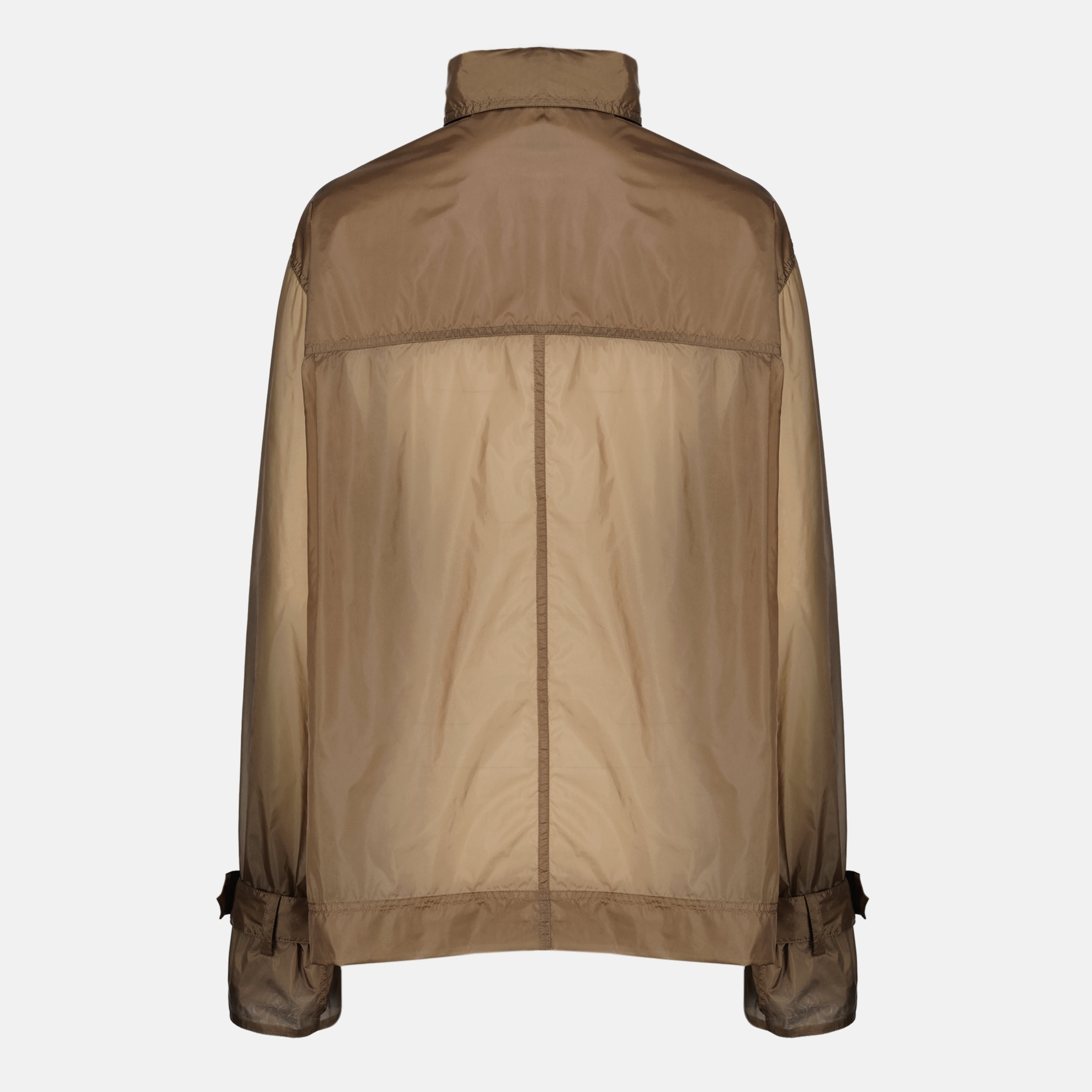 Manteaux Blusa de Seda com Laço em Nylon Castanho Saint Laurent Marron Femme