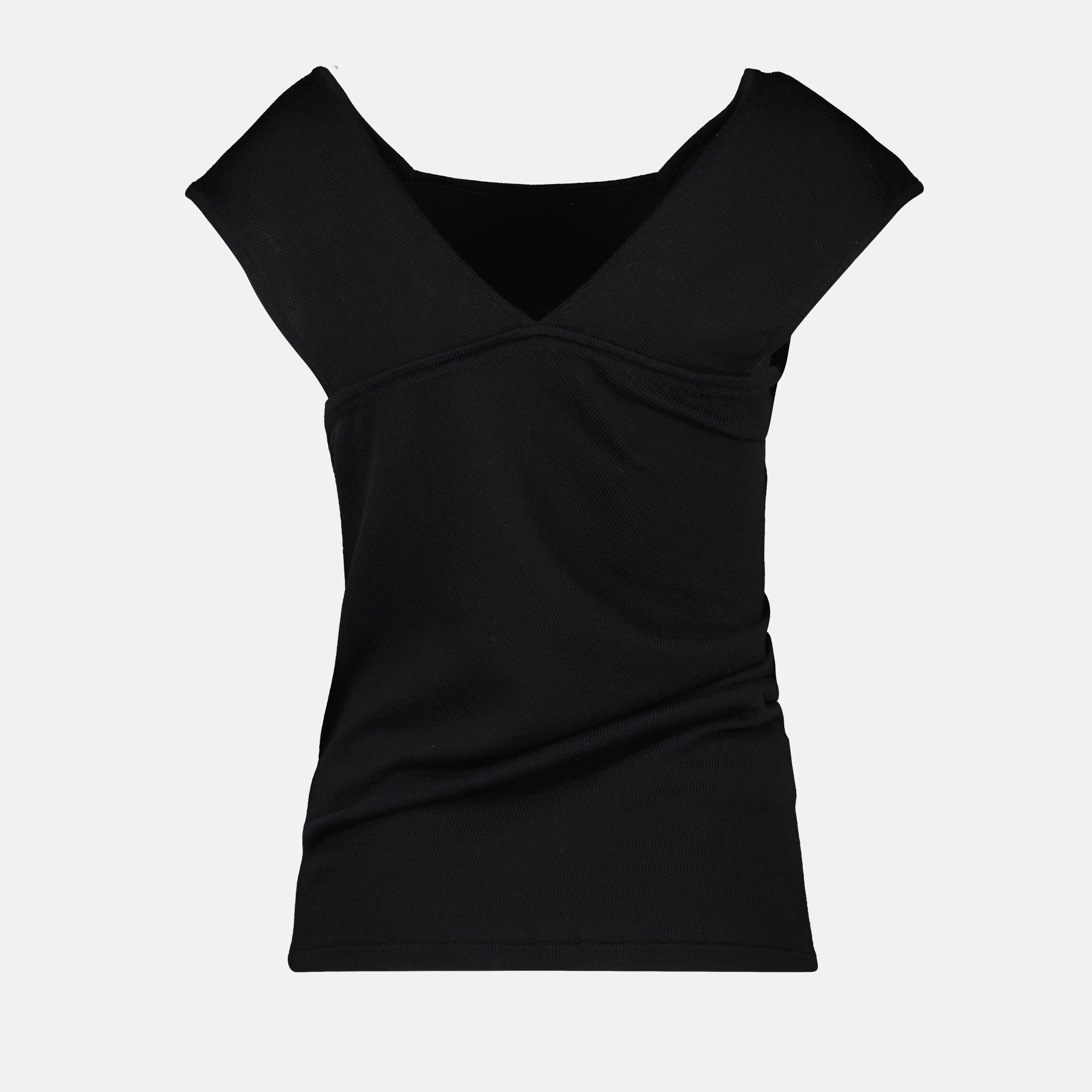 Tops Top drapé Josif Khaite Noir Femme