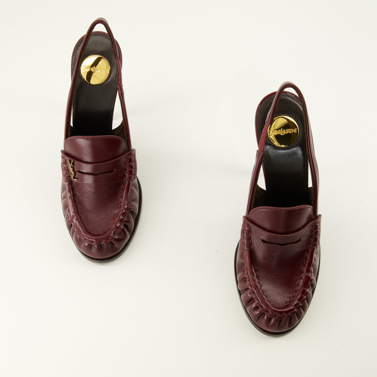 Escarpins Escarpins Loafer Slingbacks bodeaux Saint Laurent Bordeaux Femme