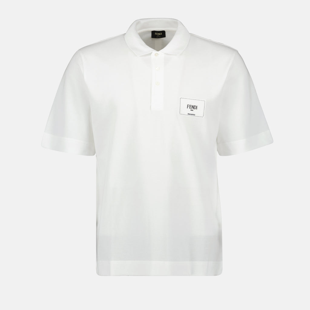 Polos Polo Bordado Fendi Blanco Homme