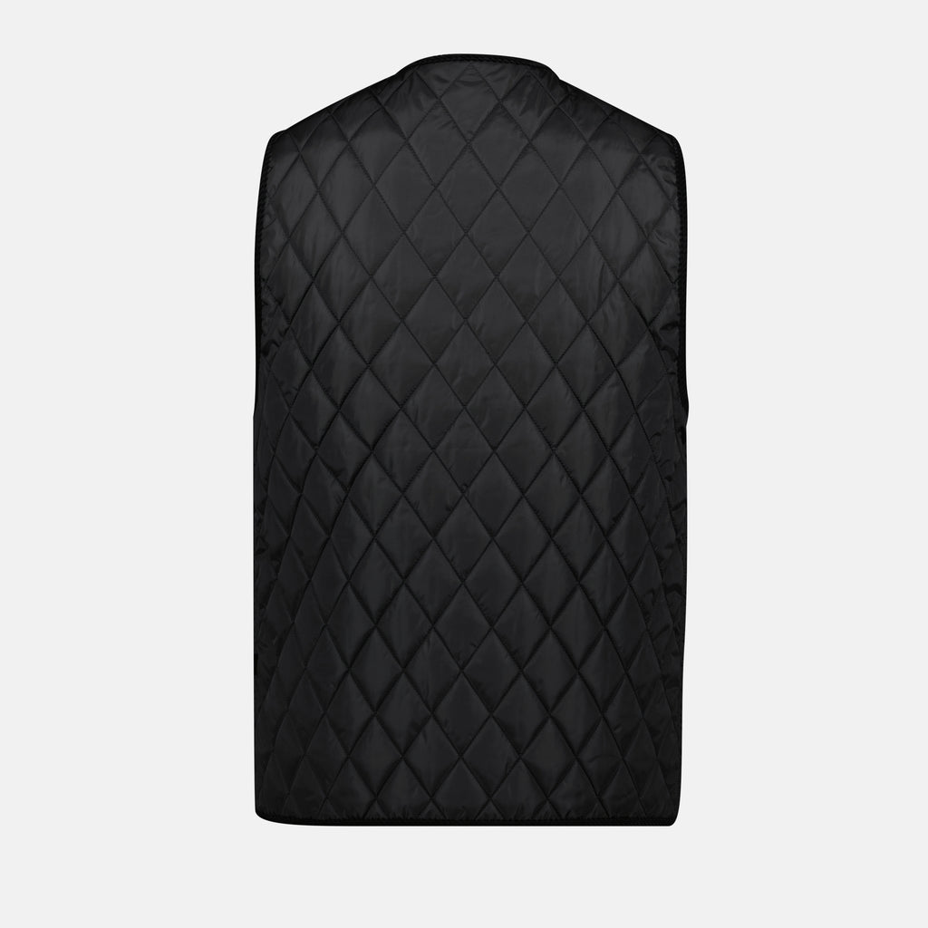 Jackets Tiverton Black Sleeveless Jacket Burberry Black Homme