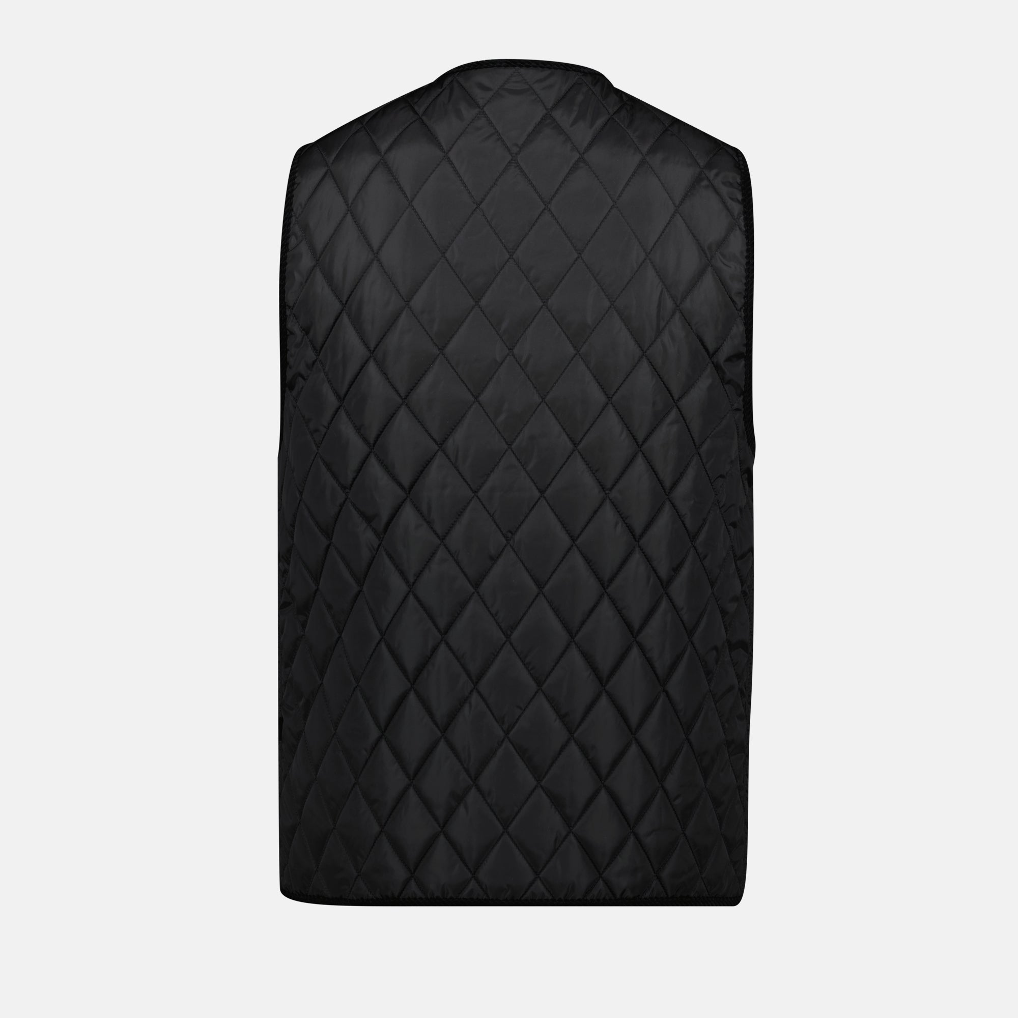 Vestes Veste sans manches noire Tiverton Burberry Noir Homme