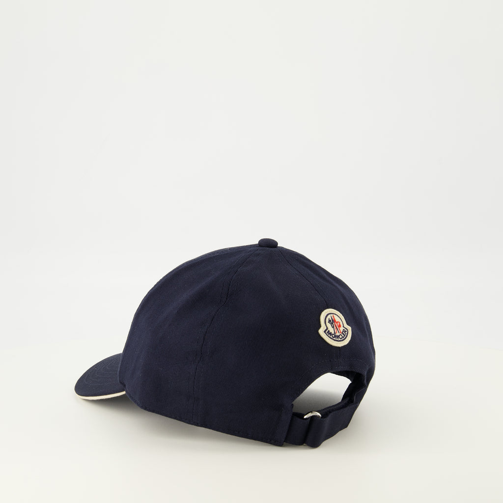 Image of the Moncler Men's Navy Logo Cap - Spring-Summer 2026 - Detailed View 2