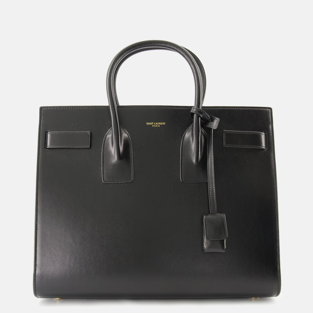 Sacs à main et épaule Small Black Leather Day Bag Saint Laurent Noir Femme