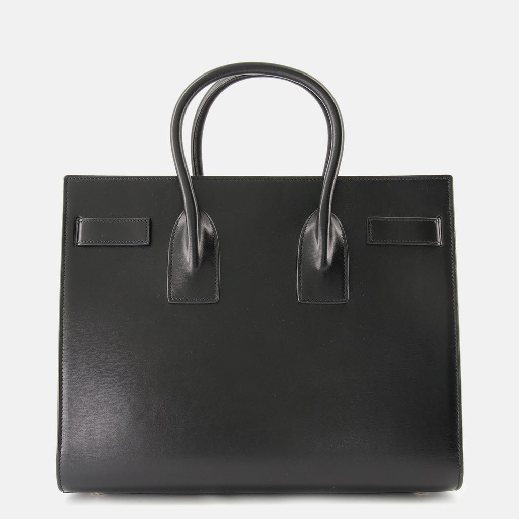 Sacs à main et épaule Small Black Leather Day Bag Saint Laurent Noir Femme