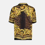 Camisas Chemise en soie Barocco Versace Amarelo Homme
