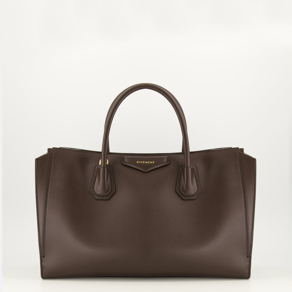 Sacs cabas Borsa Antigona Catchall Media in Pelle Marrone Givenchy Marron Femme