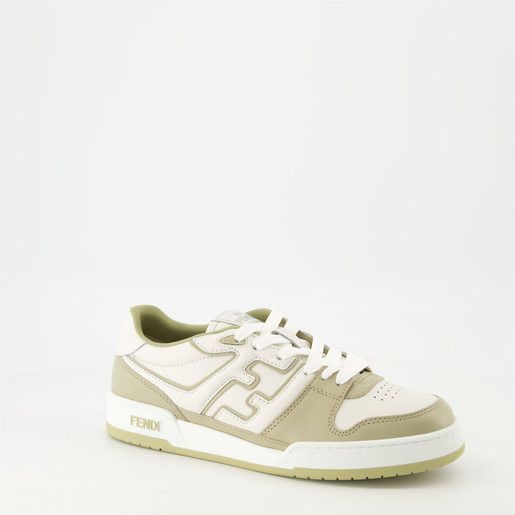 Baskets Baskets Fendi Match Fendi Kaki Homme