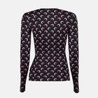 Tops Top jersey Moon nero e rosa Marine Serre Noir Femme