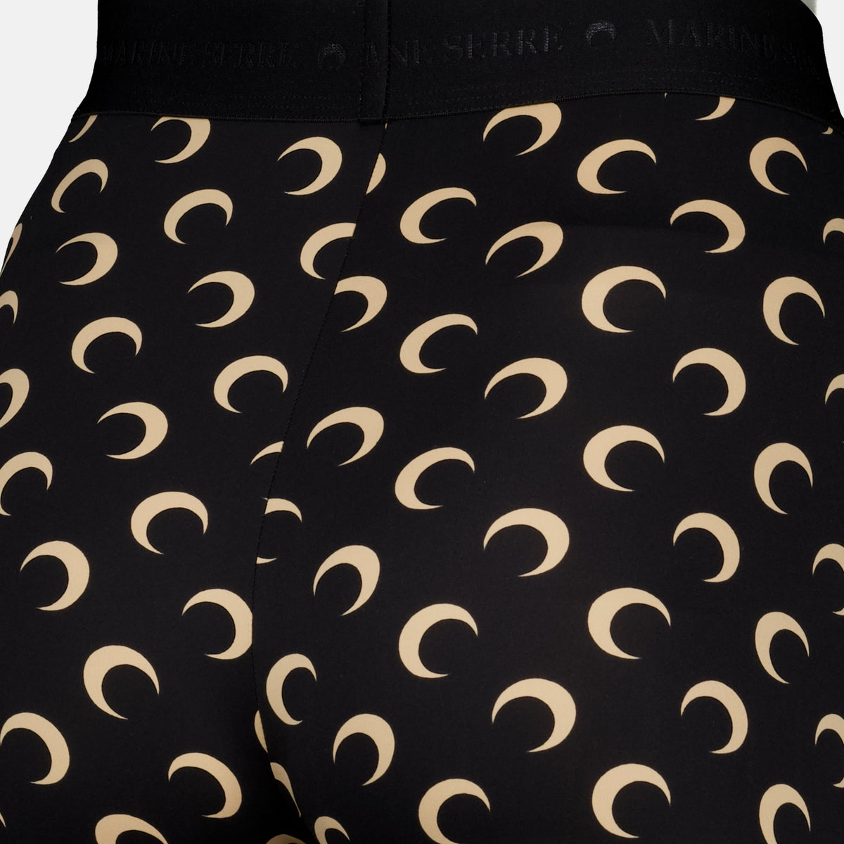 Pantalons Leeging Capri Jersey Moon Marine Serre Noir Femme
