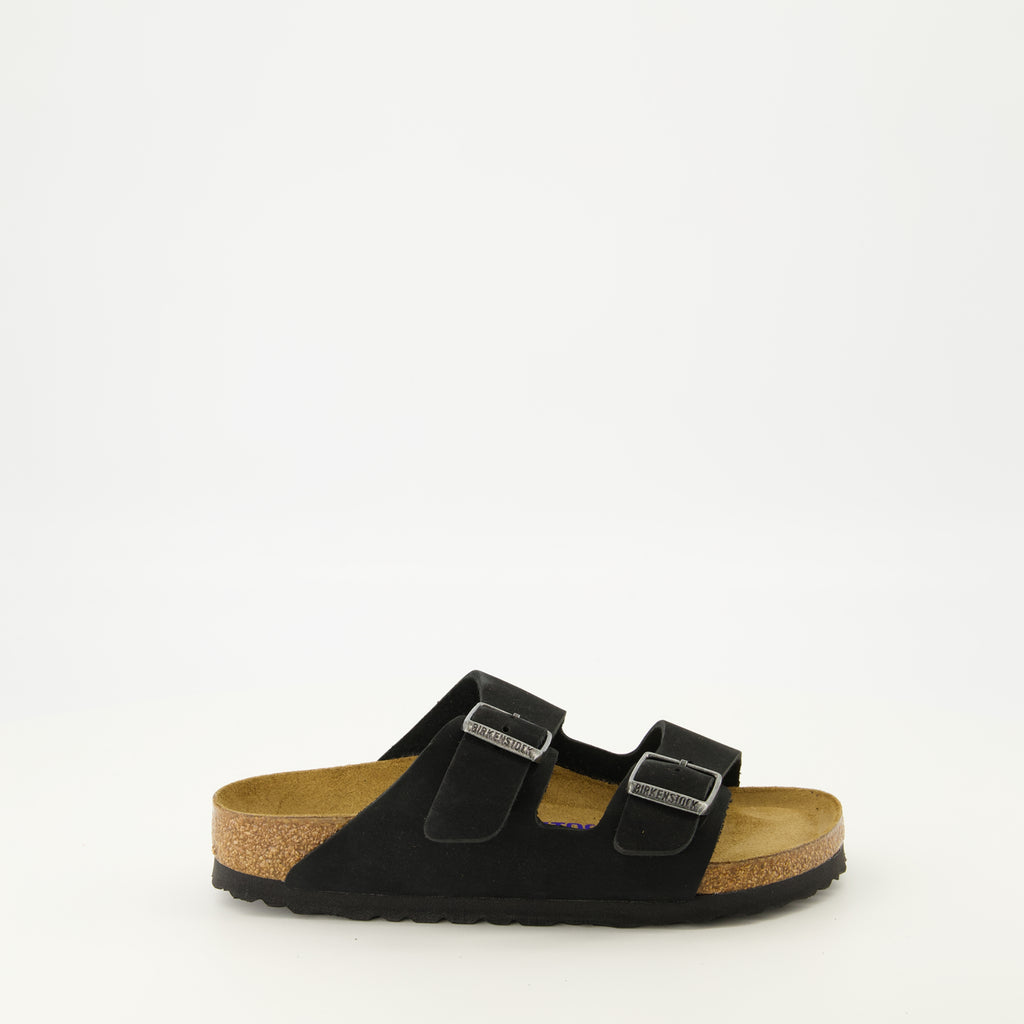 Image de l'article Sandales Arizona noir de la marque Birkenstock pour Femme - Saison Printemps-Été 2025 - Vue latérale droite