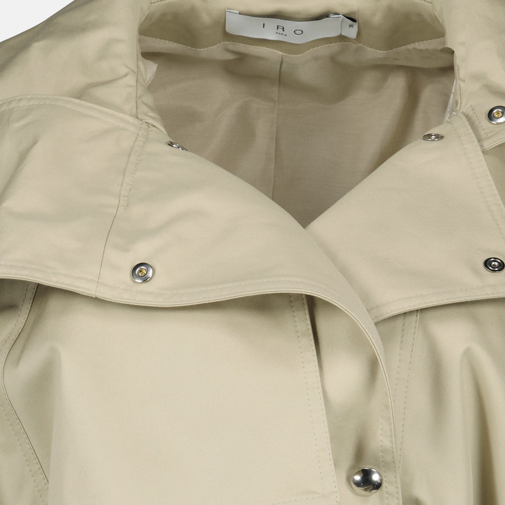 Manteaux Trench court à col montant beige Iro Beige Femme