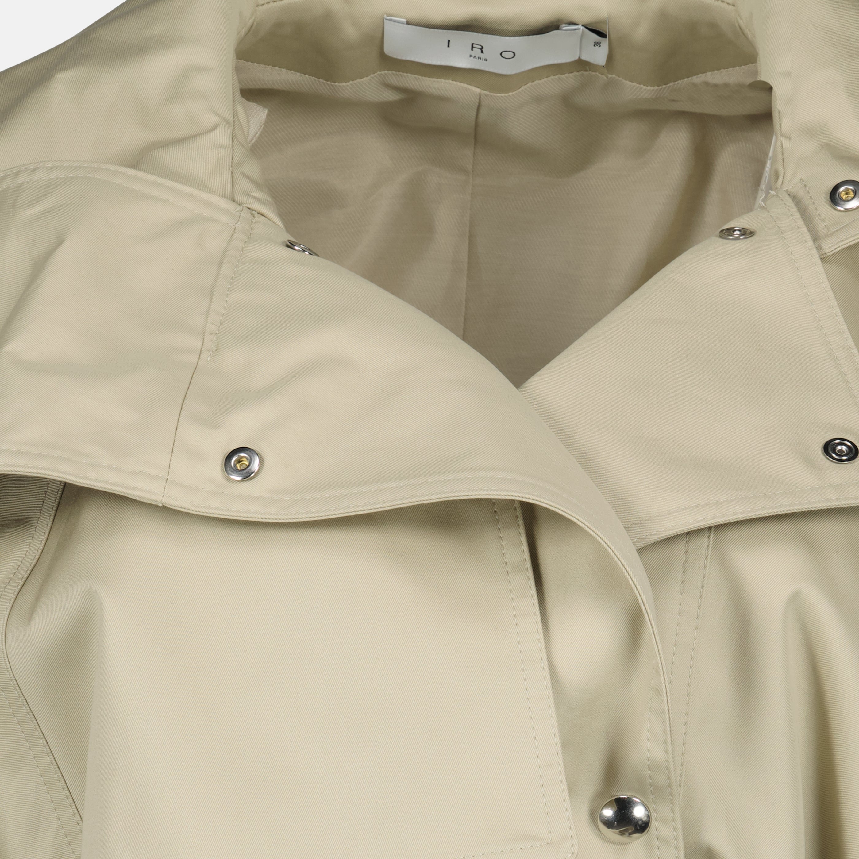 Manteaux Trench court à col montant beige Iro Beige Femme