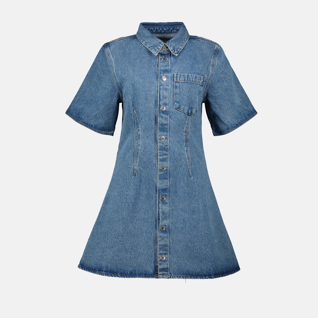 Vestidos Vestido Camisa de Denim Ami PARIS Azul Femme