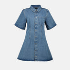 Vestidos Vestido Camisa de Denim Ami PARIS Azul Femme