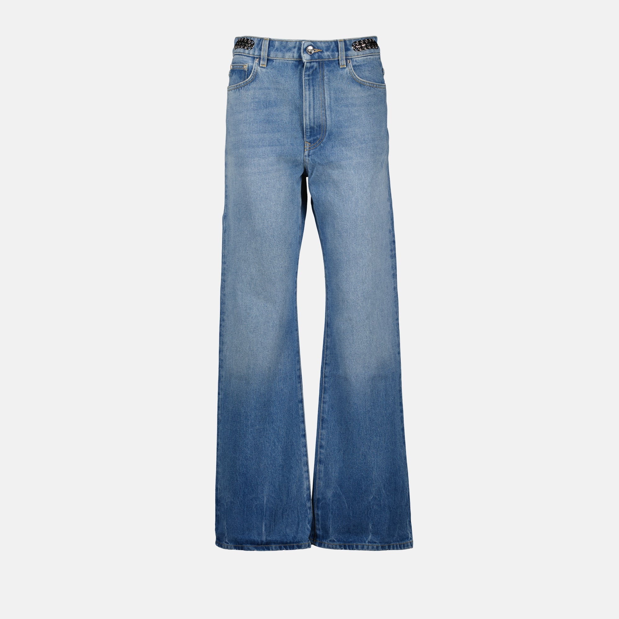 Pantalons Jean signature 1969 Rabanne Bleu Femme
