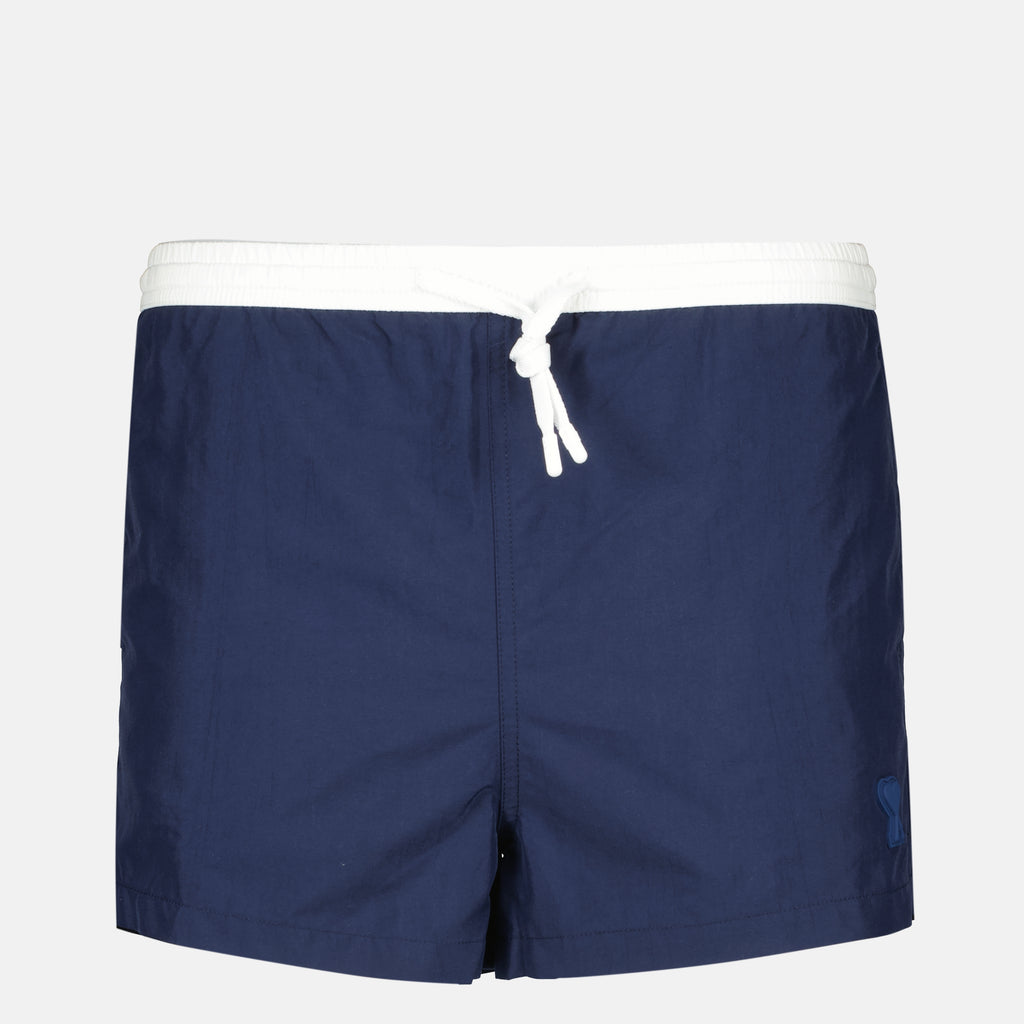 Bild des Artikels Marineblauer Nylon-Badeanzug der Marke Ami PARIS für Herren - Frühling-Sommer Saison 2026 - Vorderansicht