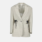 Jacken Wollblazer Rabanne Beige Femme