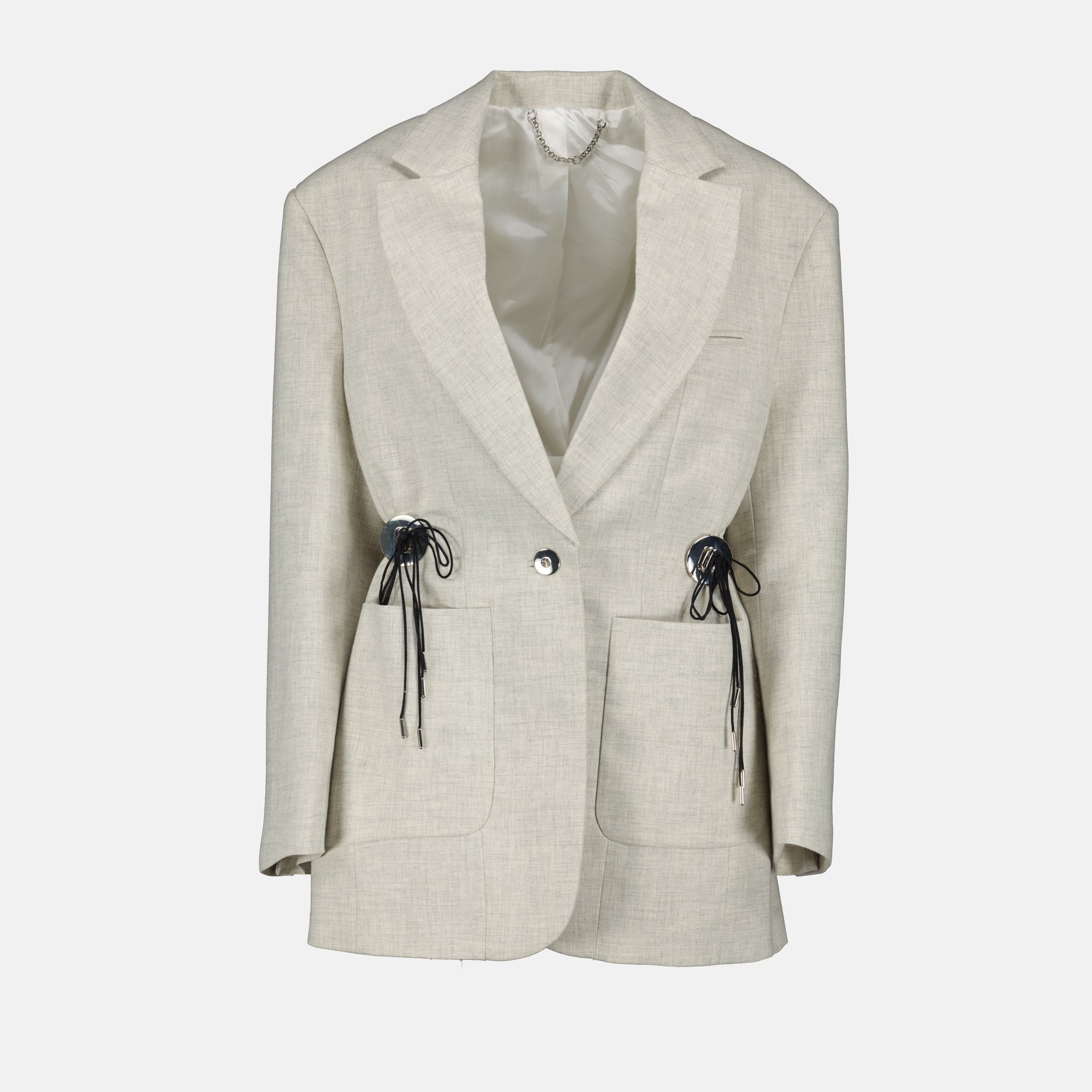 Vestes Blazer en laine Rabanne Beige Femme