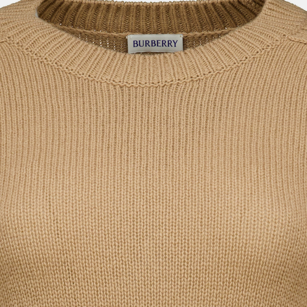 Maille Brauner Wollpullover Burberry Beige Femme