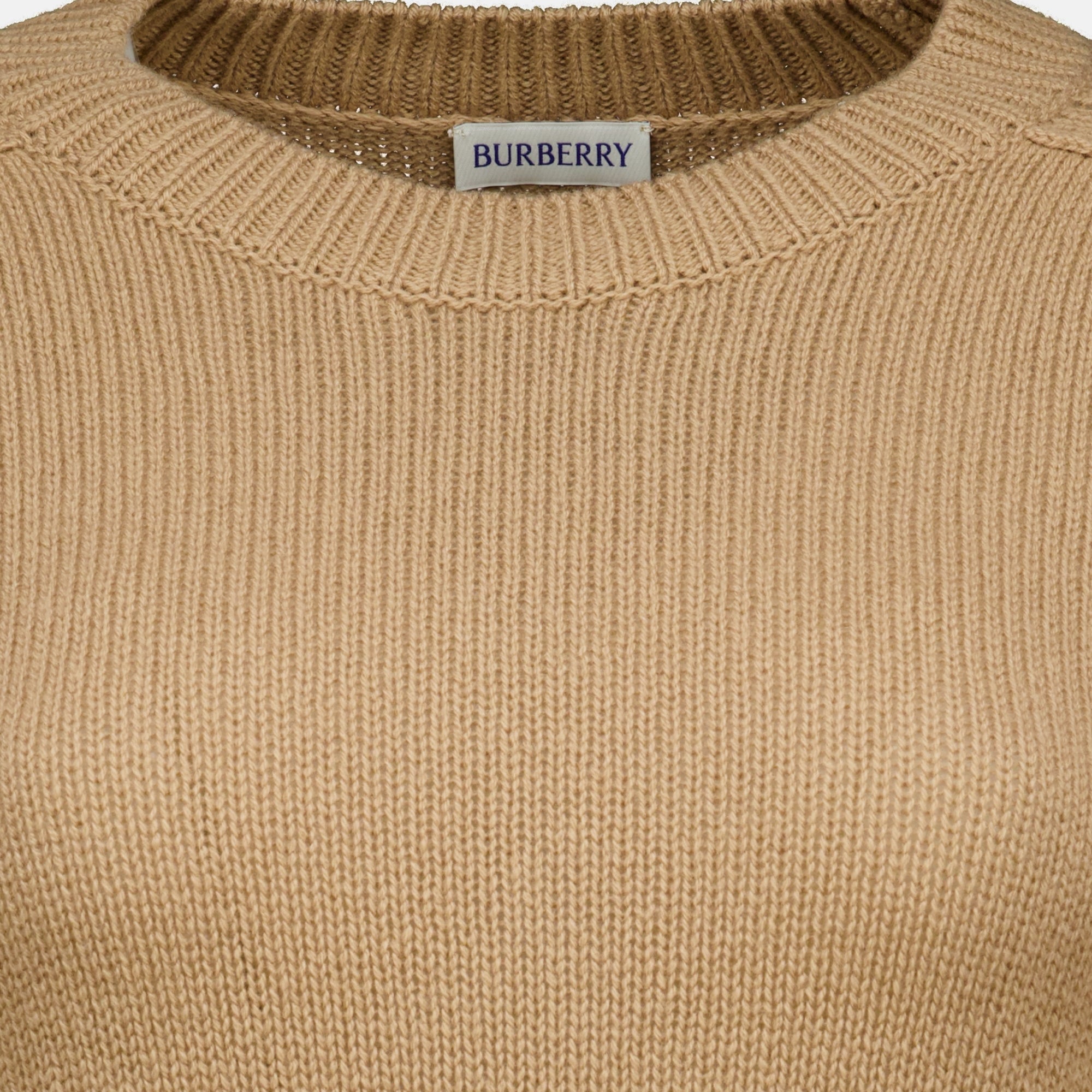 Maille 브라운 울 스웨터 Burberry Beige Femme