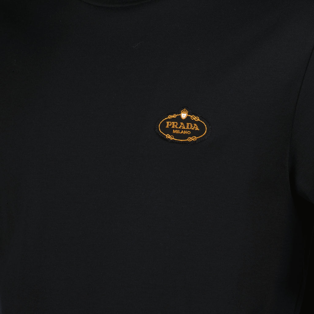 Camisetas T-shirt com Logo Prada Preto Homme