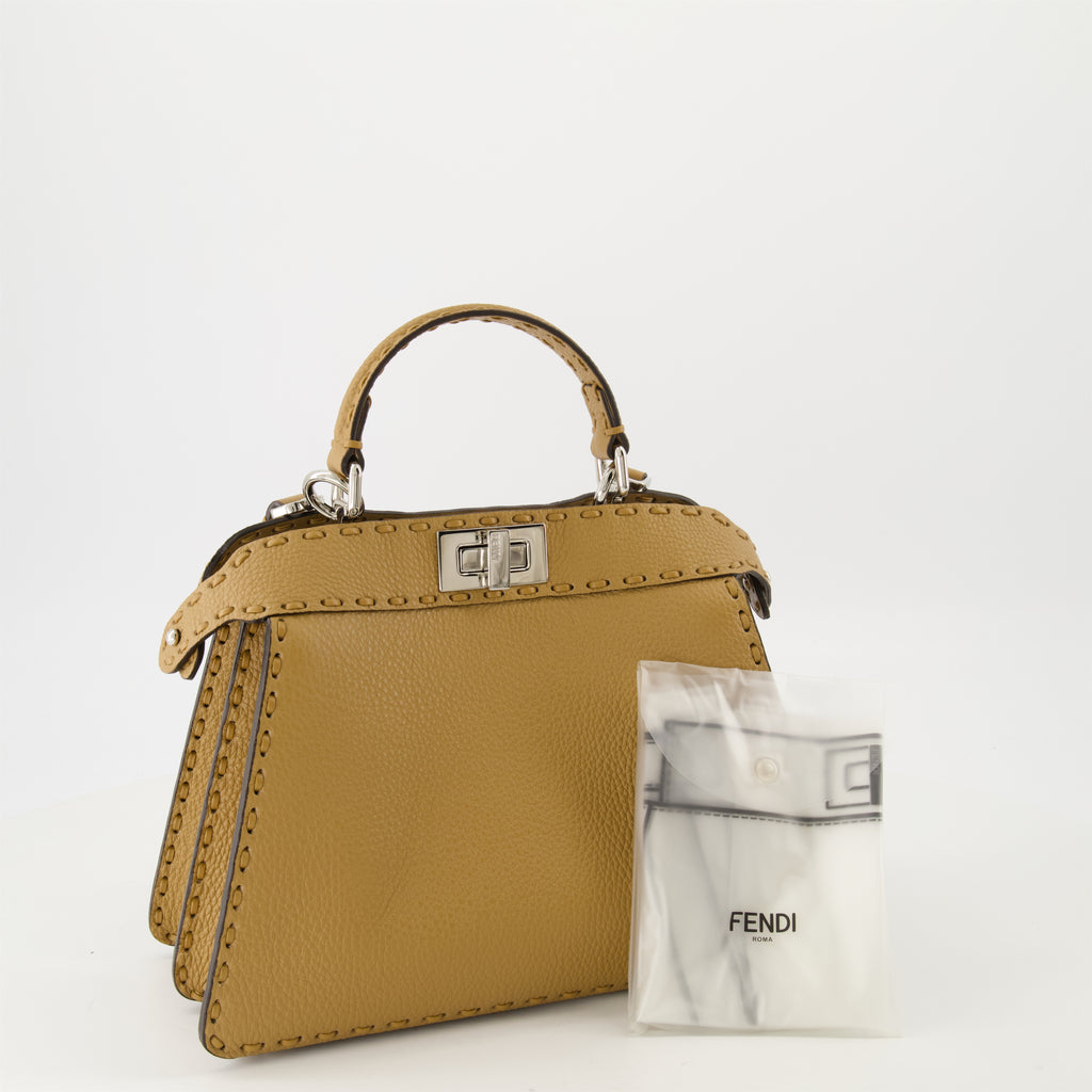 ハンドバッグ・ショルダーバッグ ピーカブー アイシーユー バッグ Fendi 茶色 Femme