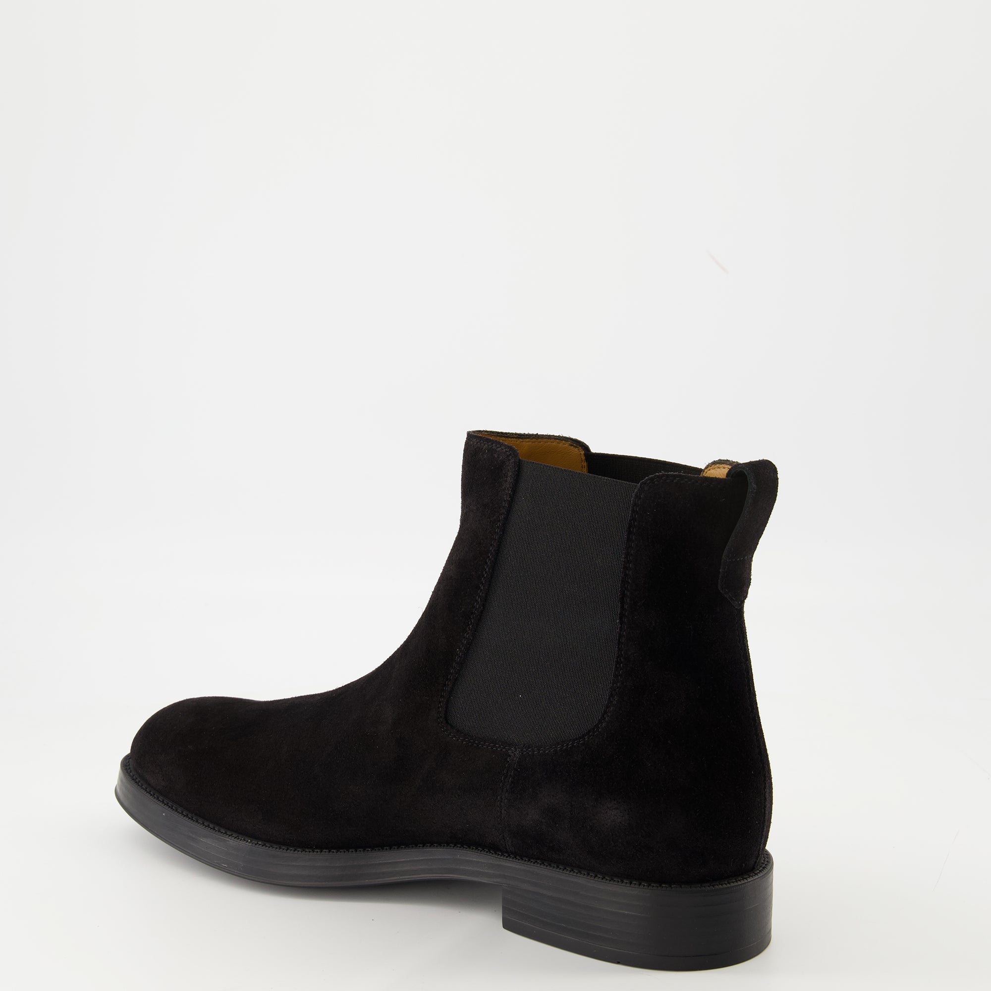 Image de l'article Bottines en cuir velours de la marque Tod's pour Homme - Saison Automne-Hiver 2025 - Vue trois quarts arrière droite
