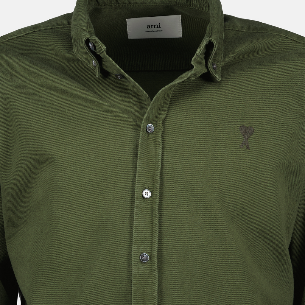 Camisas Camisa Ami de Coeur Ami PARIS Caqui Unisexo