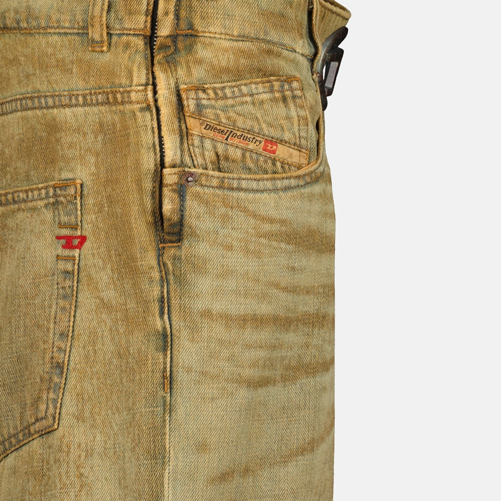 Pantalons Jean droit D-Ark-Fsf Diesel Marron Femme