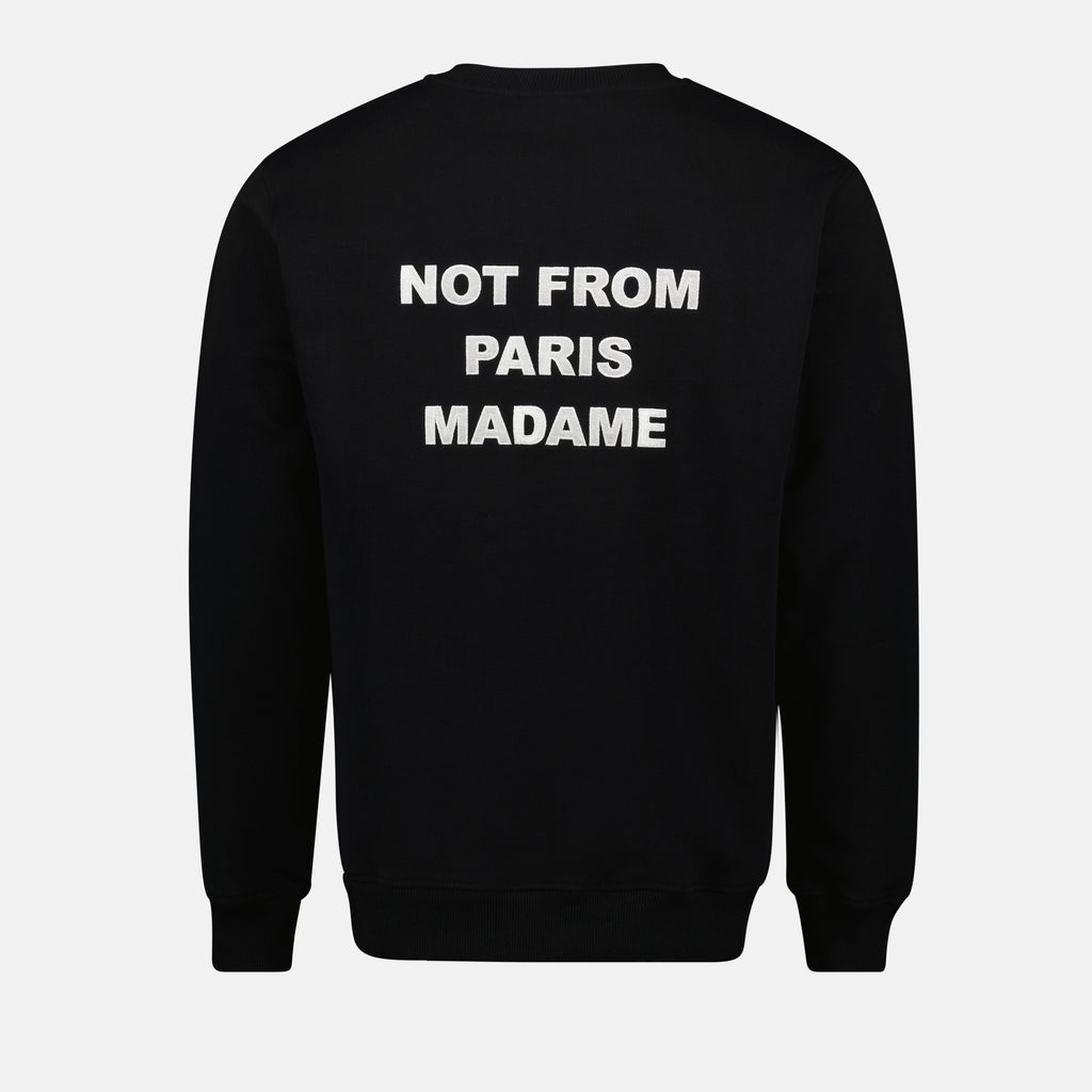 Sweatshirts Slogan Sweat Drole De Monsieur Schwarz Homme