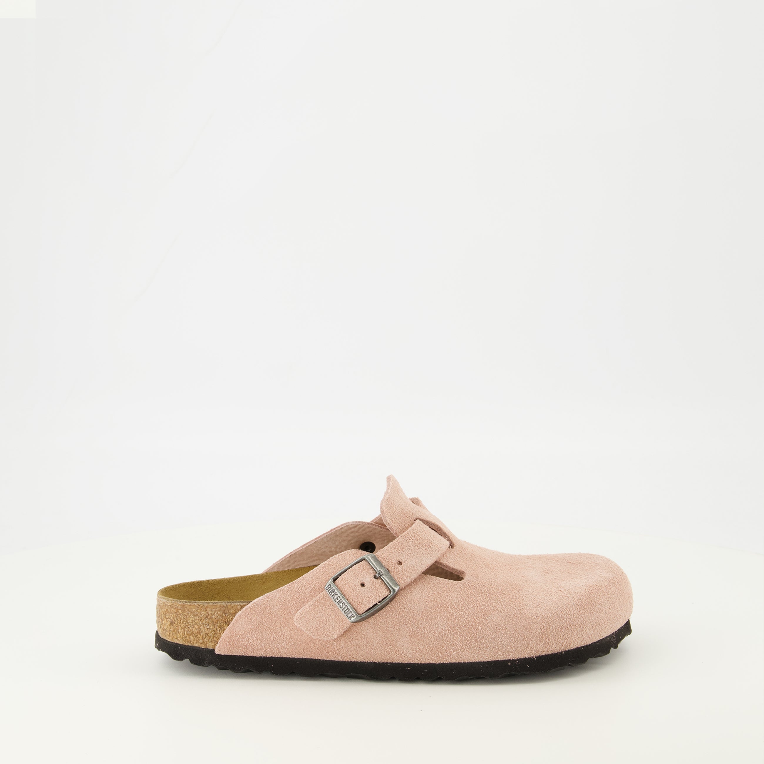 Image de l'article Mules Boston rose de la marque Birkenstock pour Unisex - Saison Printemps-Été 2026 - Vue latérale droite