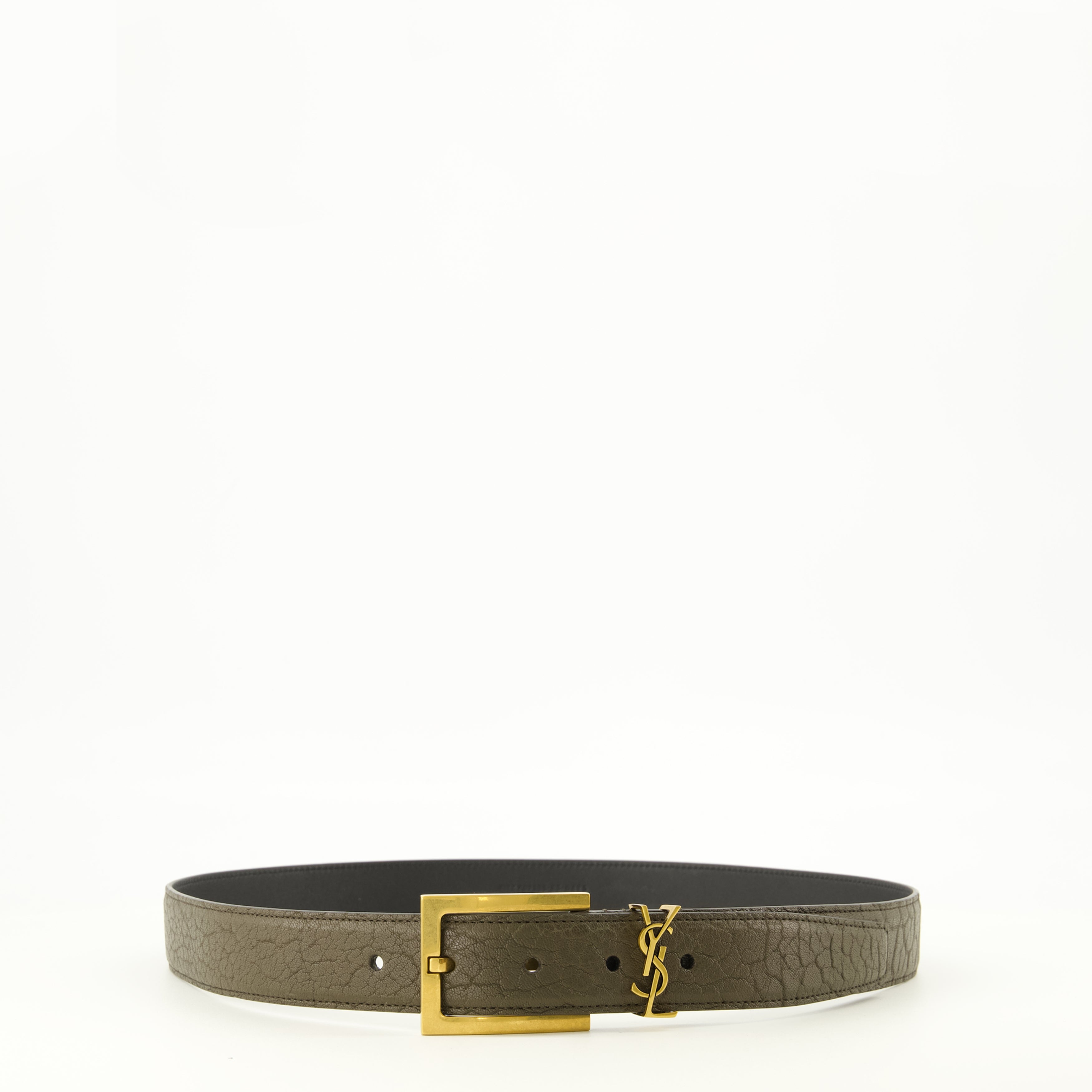 Ceintures Cassandre Khaki Belt Saint Laurent Kaki Femme