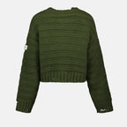 Maglieria Maglione Effetto Usato Mm6 Cachi Femme
