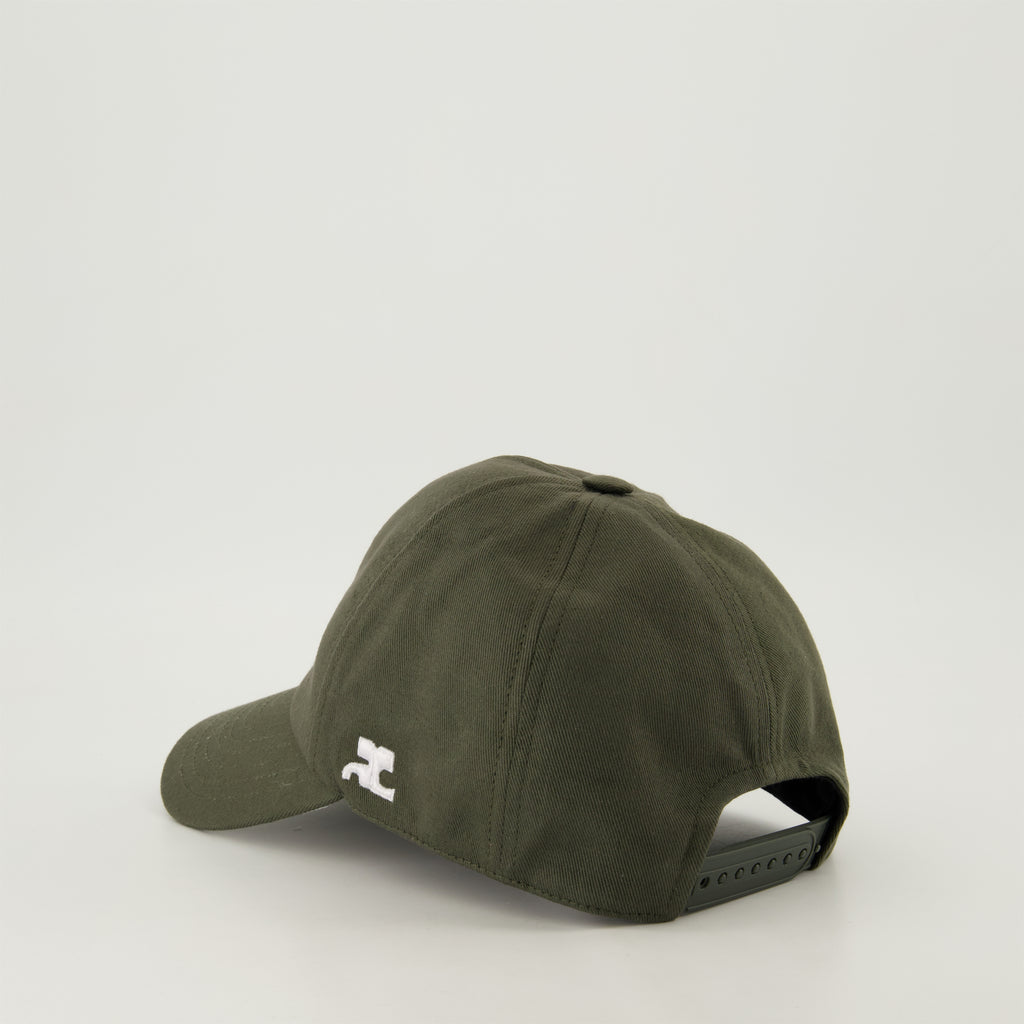 Chapéus, bonés e gorros Casquette classique en coton Courrèges Cinza Homme