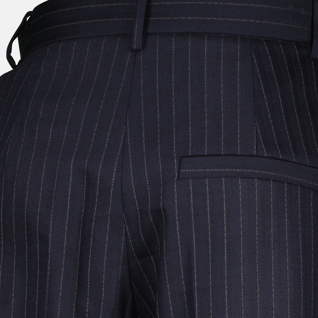 Image de l'article Pantalon à rayures Linden de la marque Khaite pour Femme - Saison Printemps-Été 2026 - Vue détaillée_1