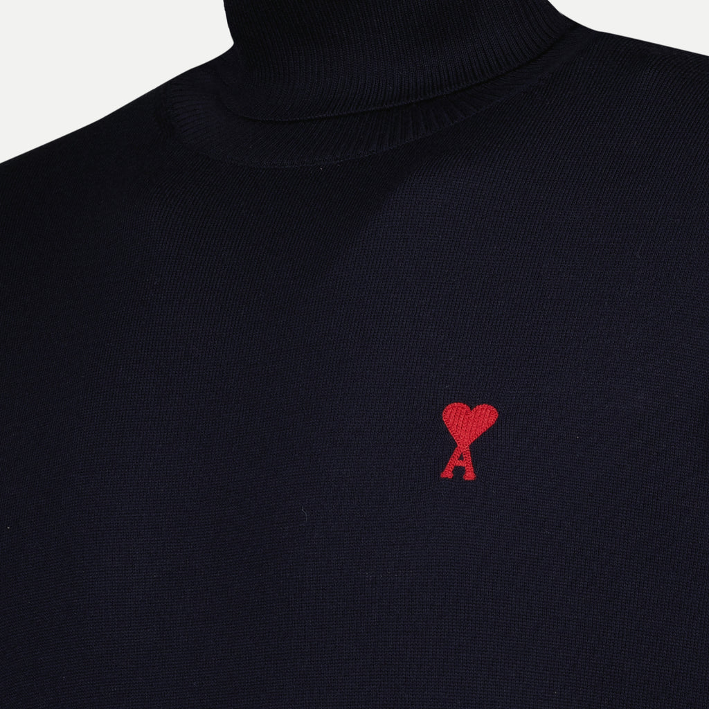 Maille Pull Ami de coeur Ami PARIS Bleu Homme