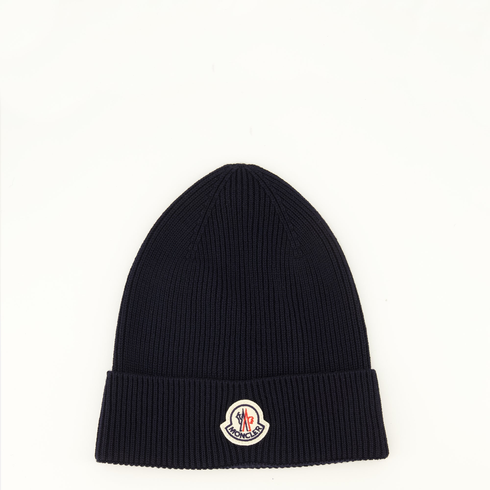 Chapeaux, casquettes et bonnets Bonnet en laine bleu marine Moncler Bleu foncé Homme