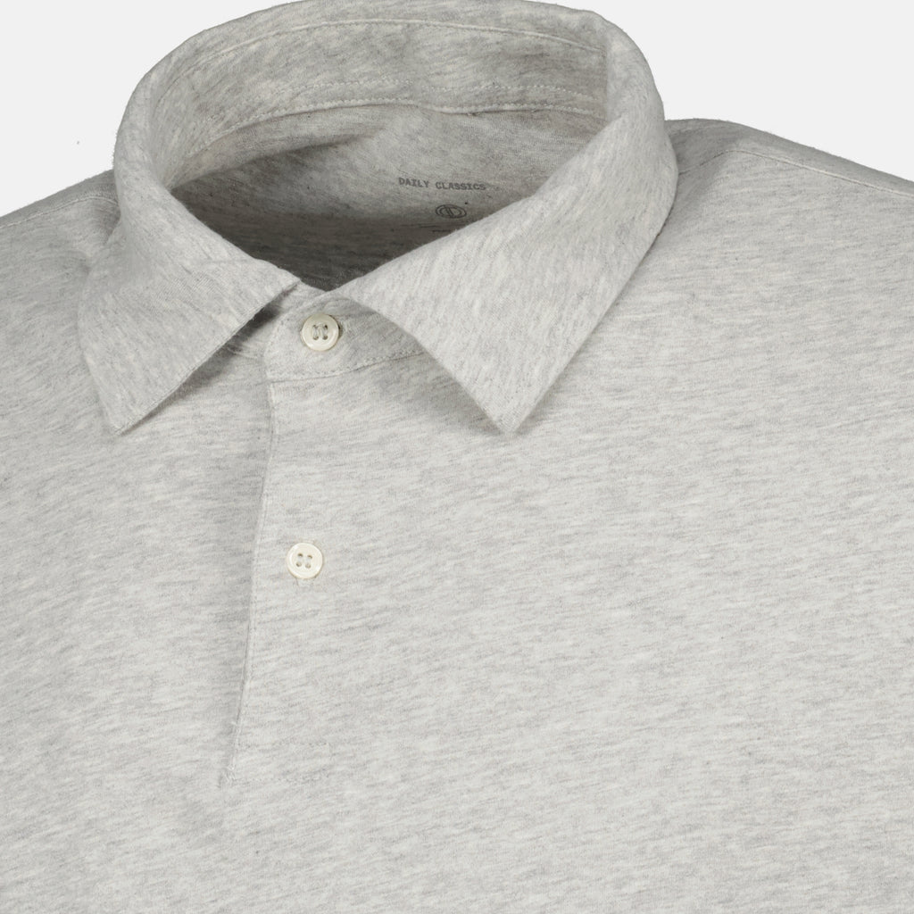 Image de l'article Polo Bruno gris clair de la marque Officine Générale pour Homme - Saison Printemps-Été 2026 - Vue détaillée_2