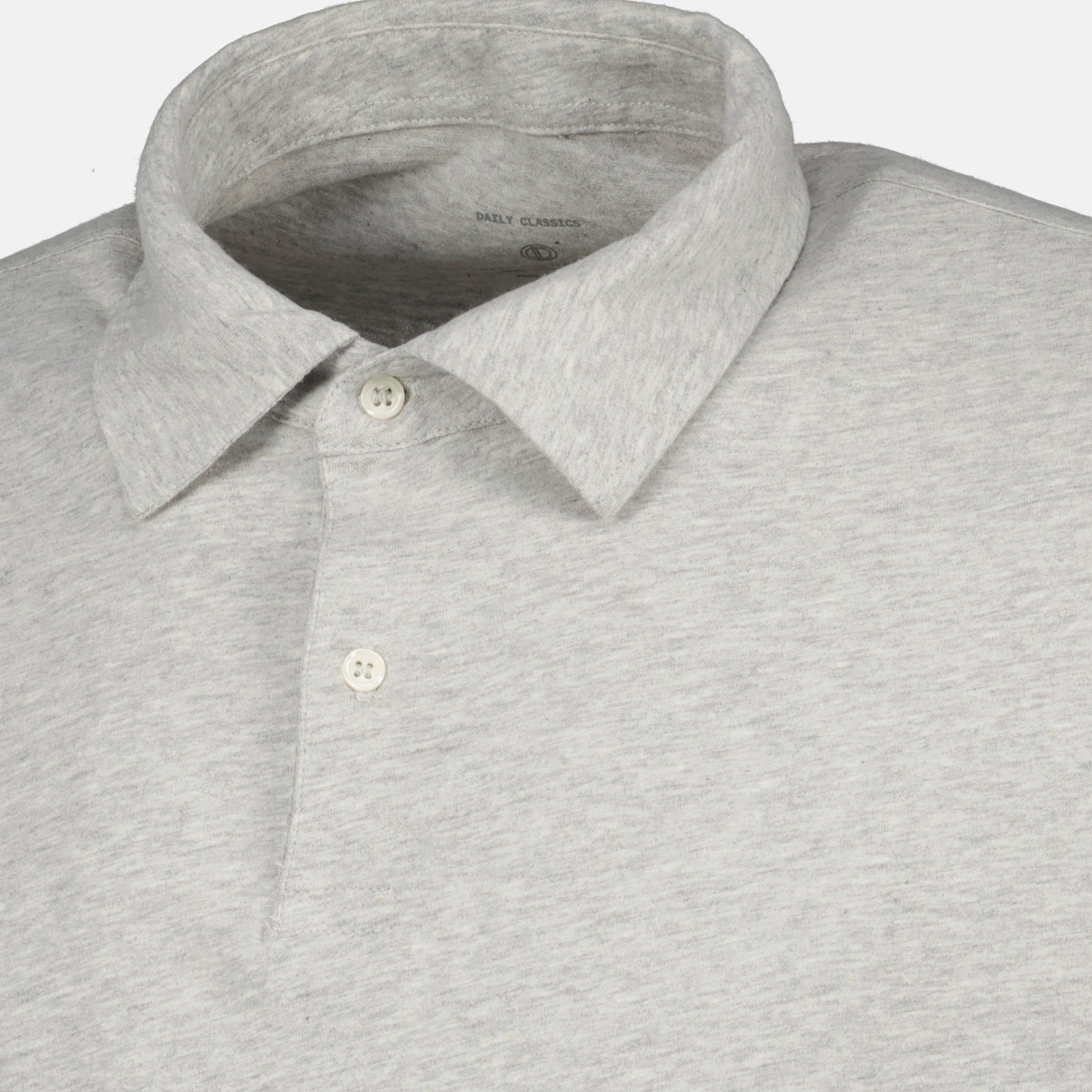 Image de l'article Polo Bruno gris clair de la marque Officine Générale pour Homme - Saison Printemps-Été 2026 - Vue détaillée_2