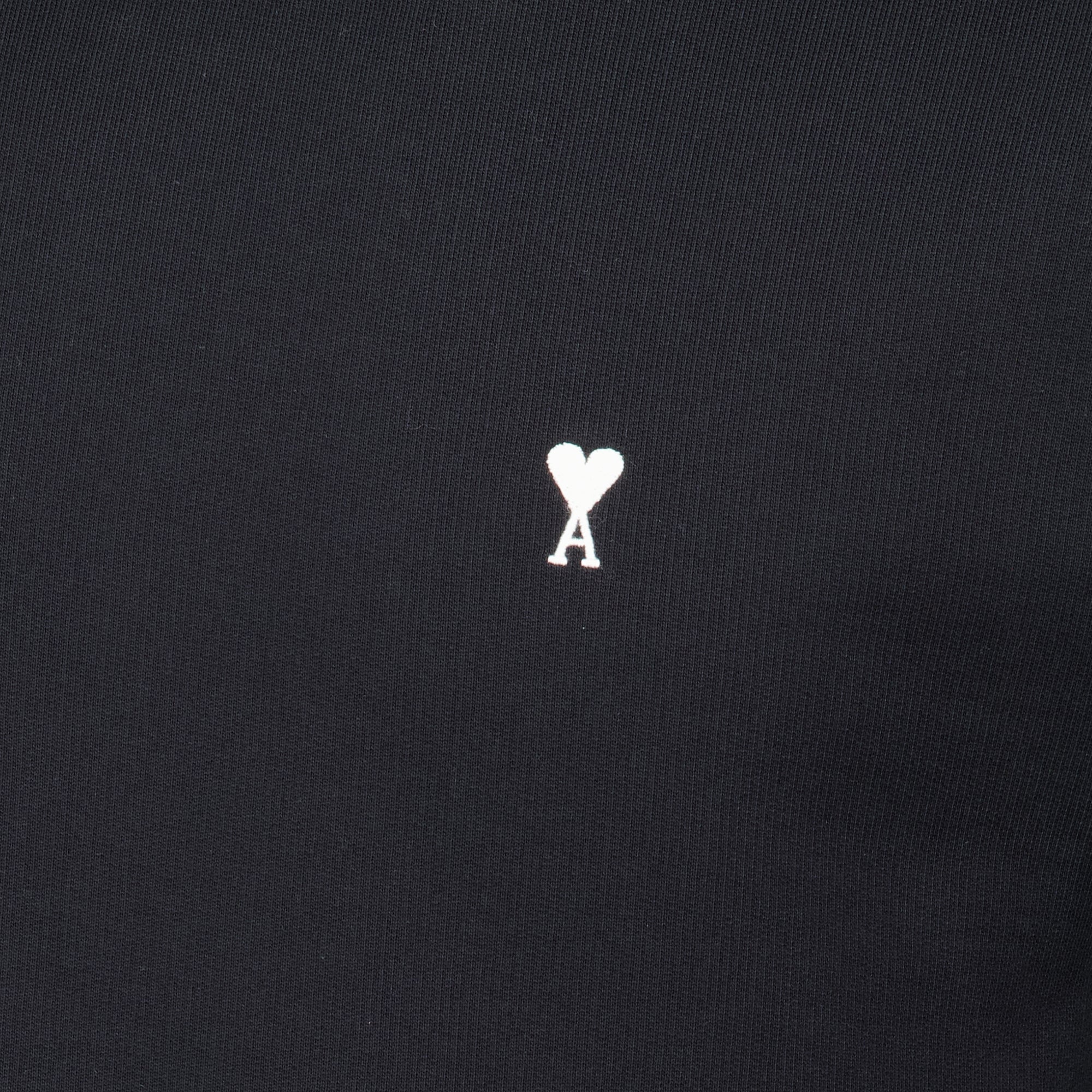 Sweatshirts ブラックハート AMI スウェットシャツ コットン製 Ami PARIS Noir Homme