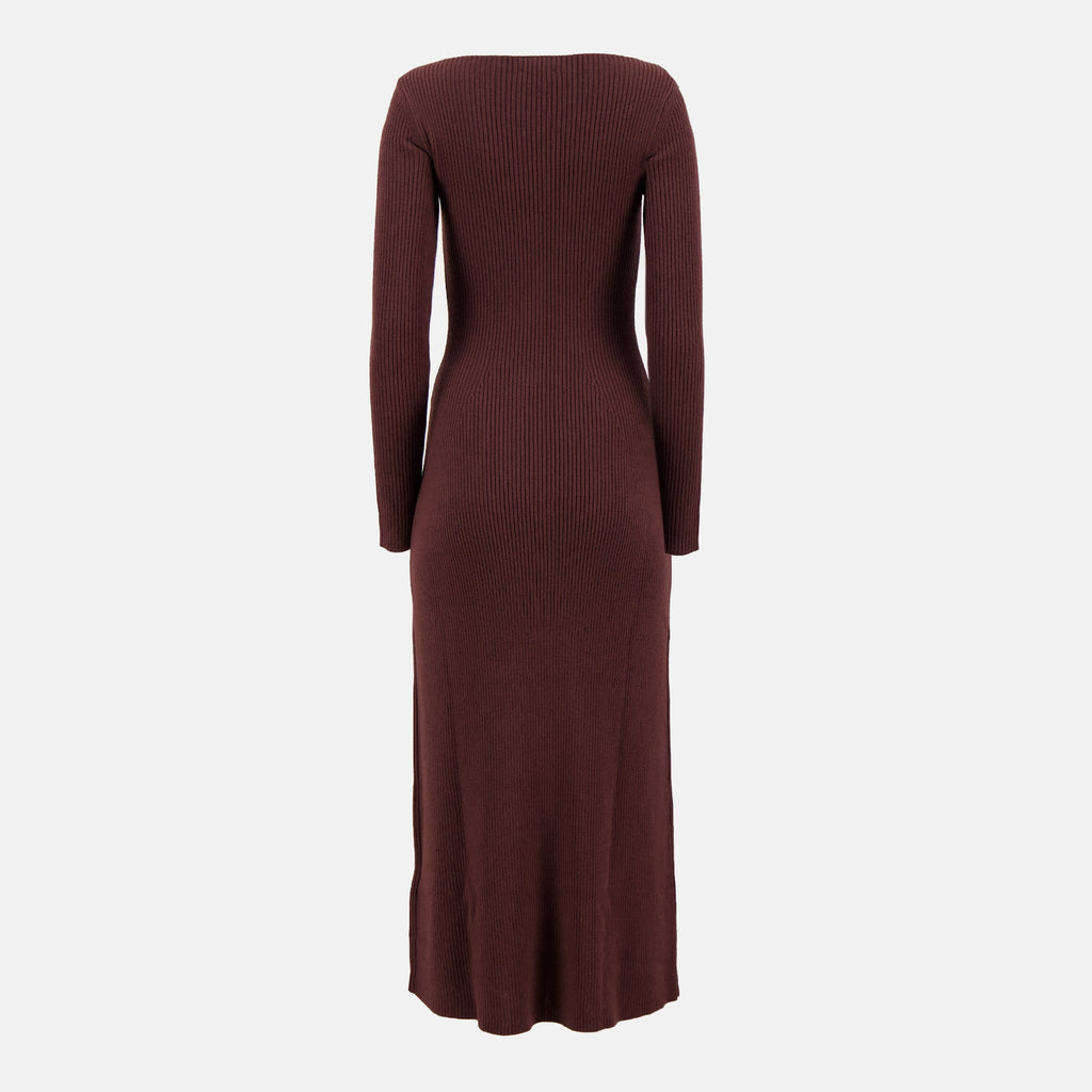 Image de l'article Robe M-Oloni en laine bordeaux de la marque Diesel pour Femme - Saison Printemps-Été 2026 - Vue de Dos