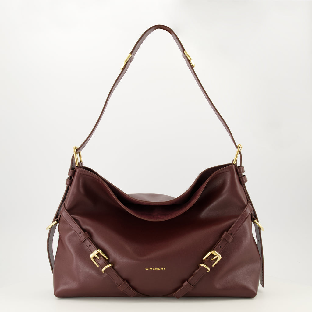 Sacs à main et épaule Sac Voyou medium en cuir bordeaux Givenchy Bordeaux Femme
